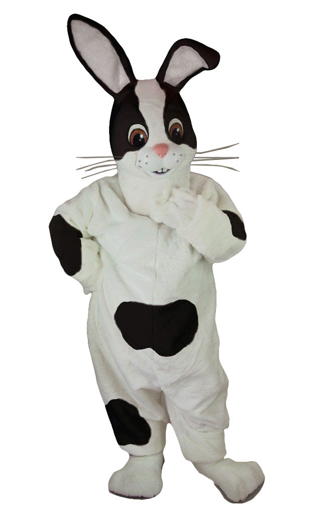 Black & White Rabbit Mascot